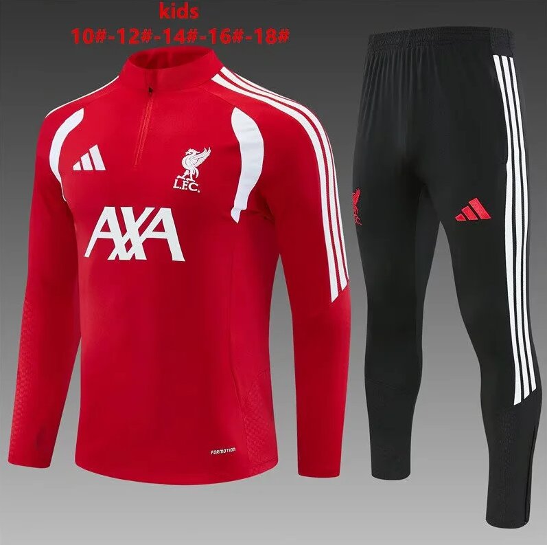 Kids Liverpool 26/27 Tracksuit - White/Red